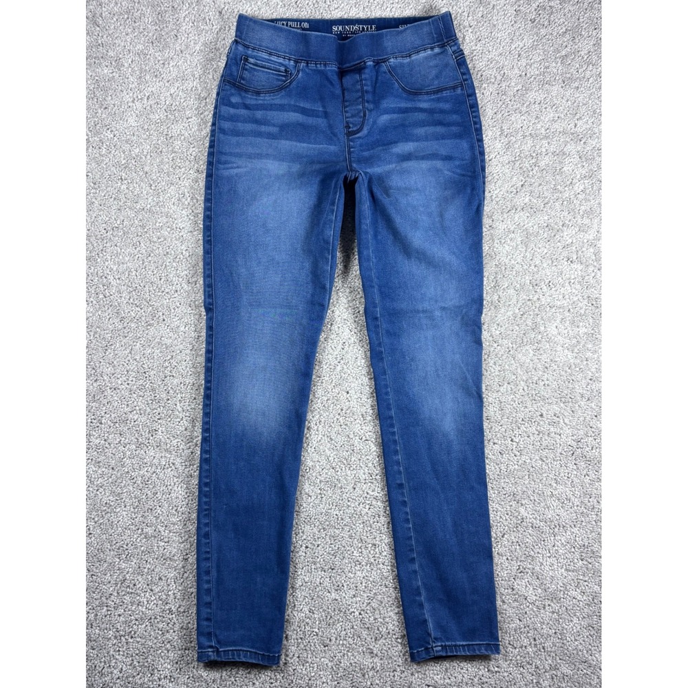 Soundstyle Lucy Pull On Legging Womens Size‎ S Silk Denim Stretch Jeans